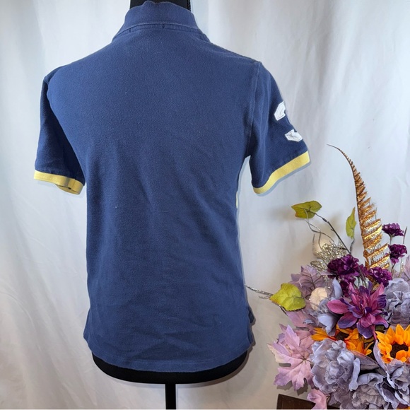 Polo Ralph Lauren Boys Colorblock Polo Shirt Blue Yellow M 10-12 - Picture 4 of 9